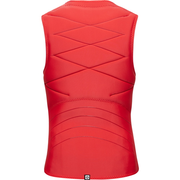 2025 Mystic Womens Ruby Front Zip Impact Vest 35005.230230 - Sunset Red
